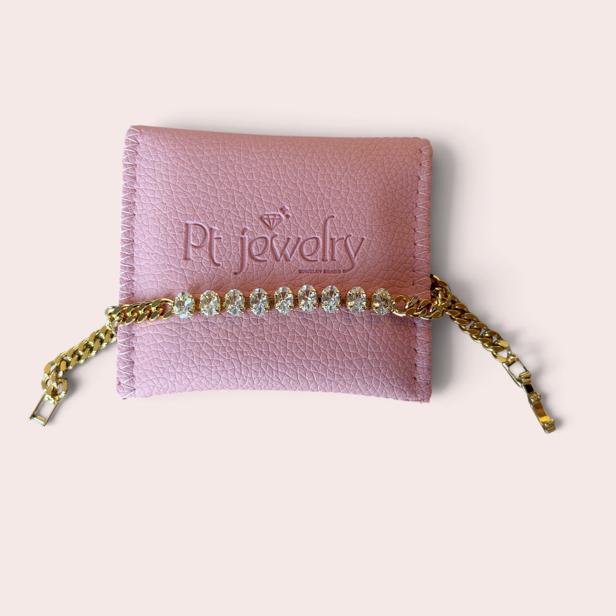 Chain tennis bracelet
