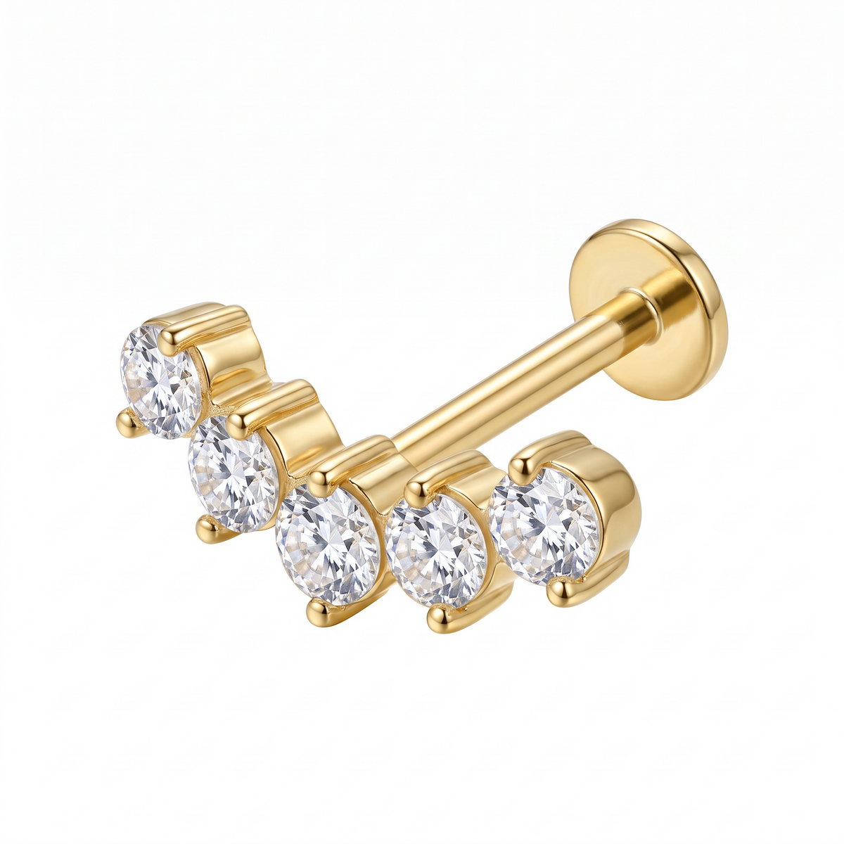 Estelle Flat Back Ear Pierce