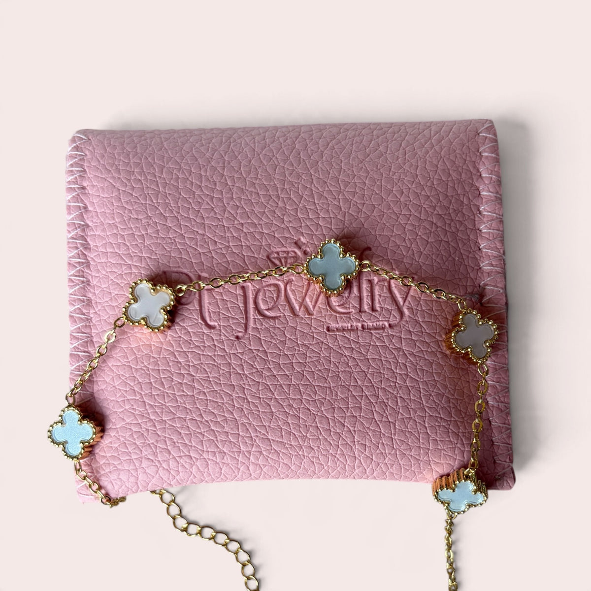Light Blue Clovers Bracelet