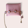 Pink clover bracelet