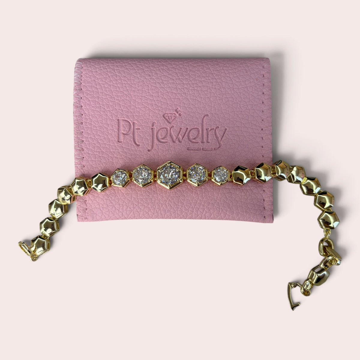 Hexagonal Diamond Bracelet