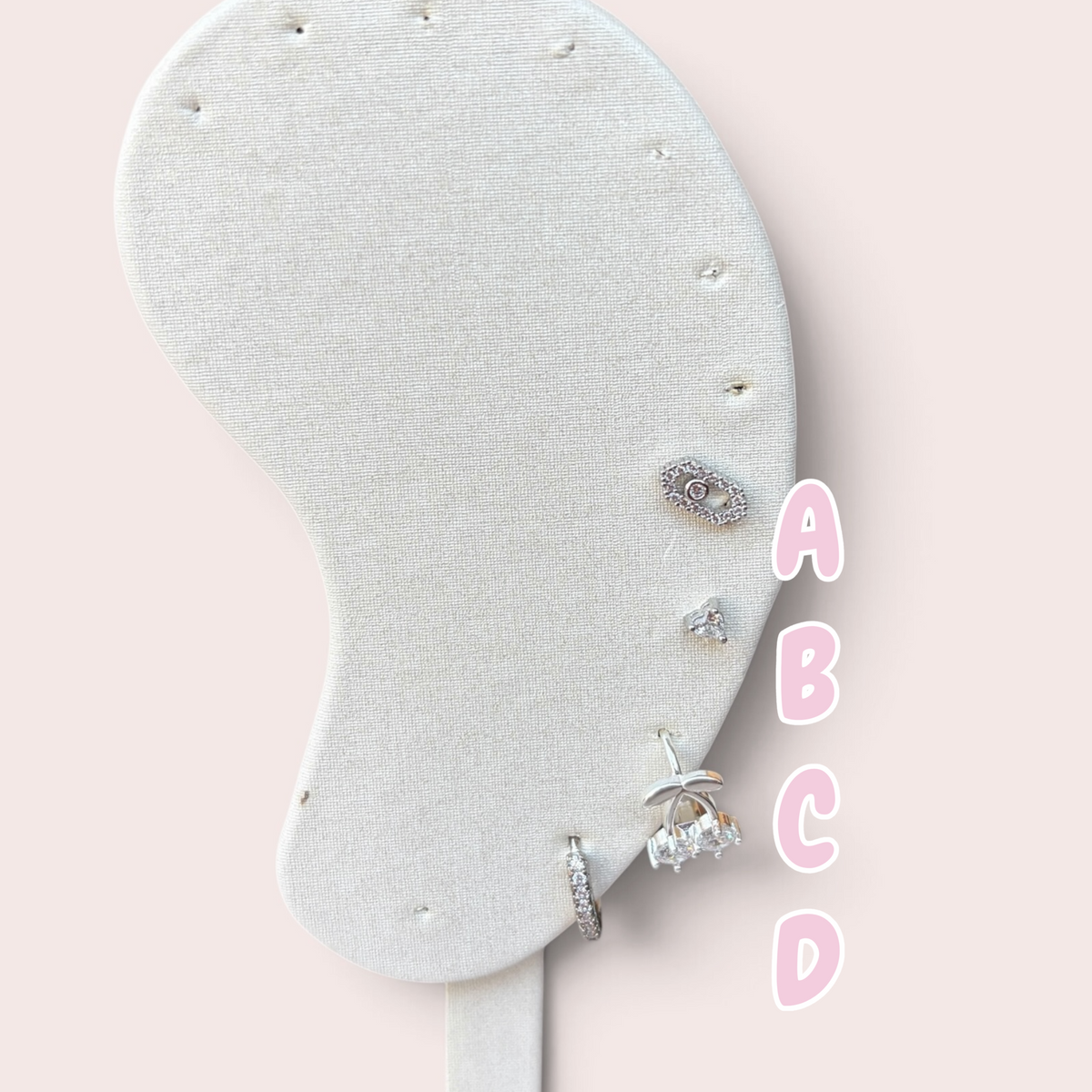 Different designs silver earrings