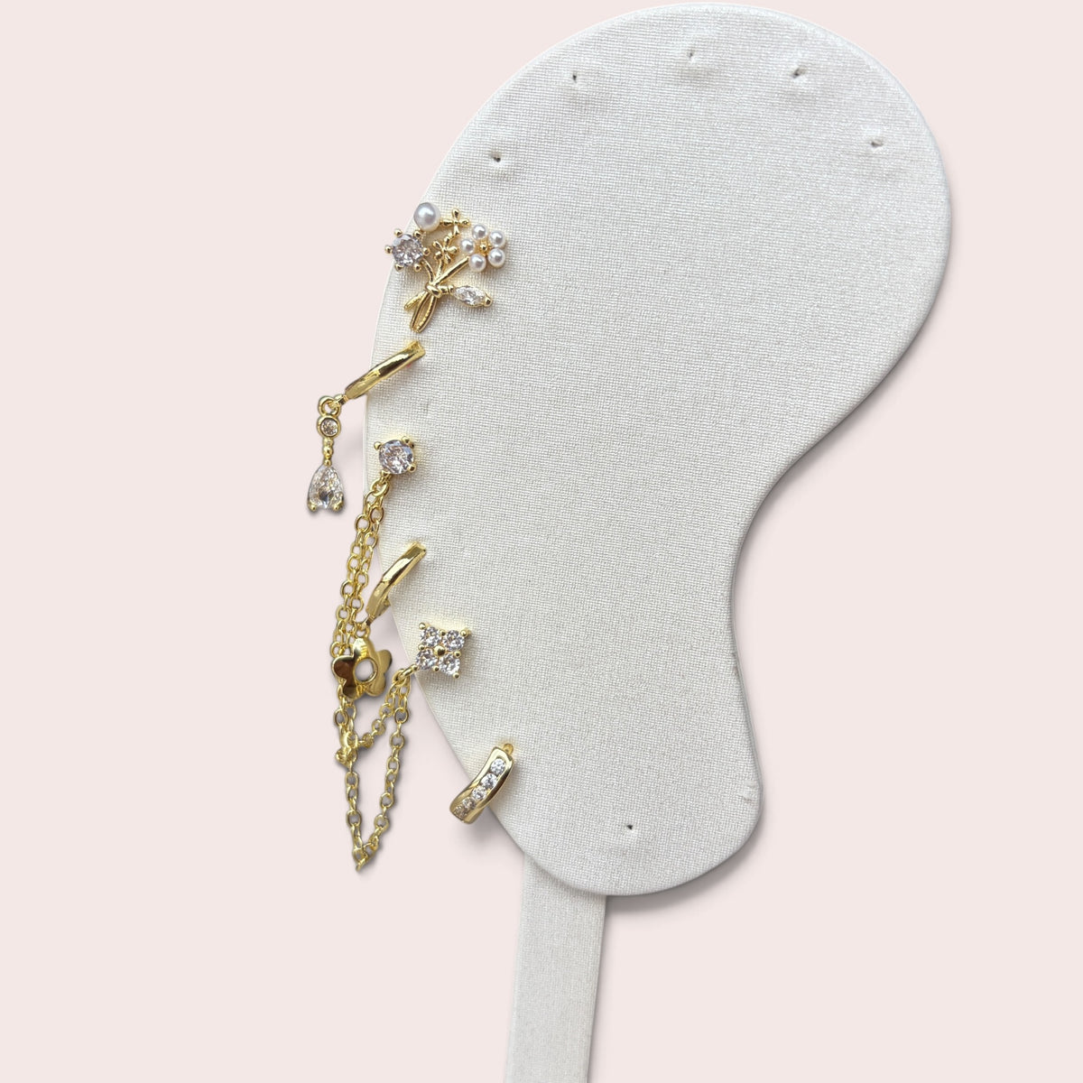 Crystal 6 Pcs Earrings Set