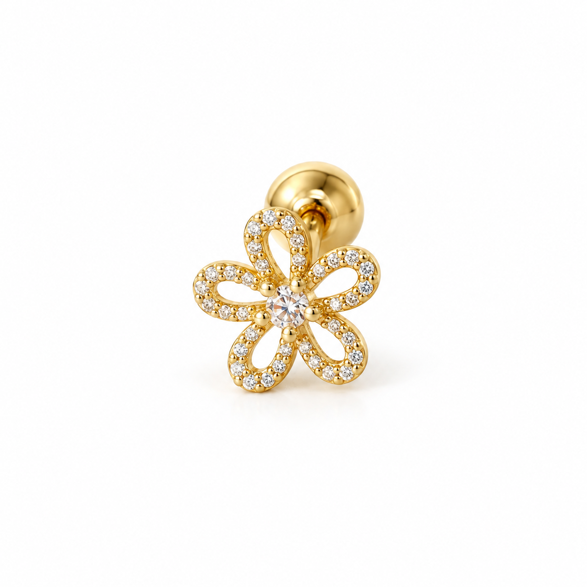 Fleurie Flat Back Ear Pierce
