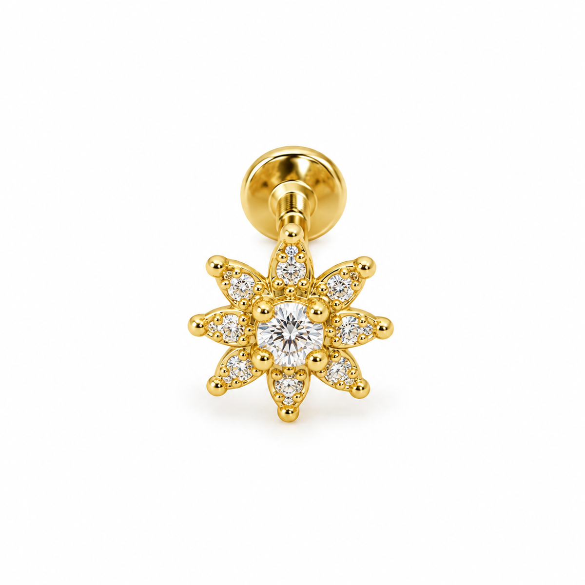 Aurora Flat Back Ear Pierce
