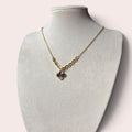 One Gold Clover Necklace