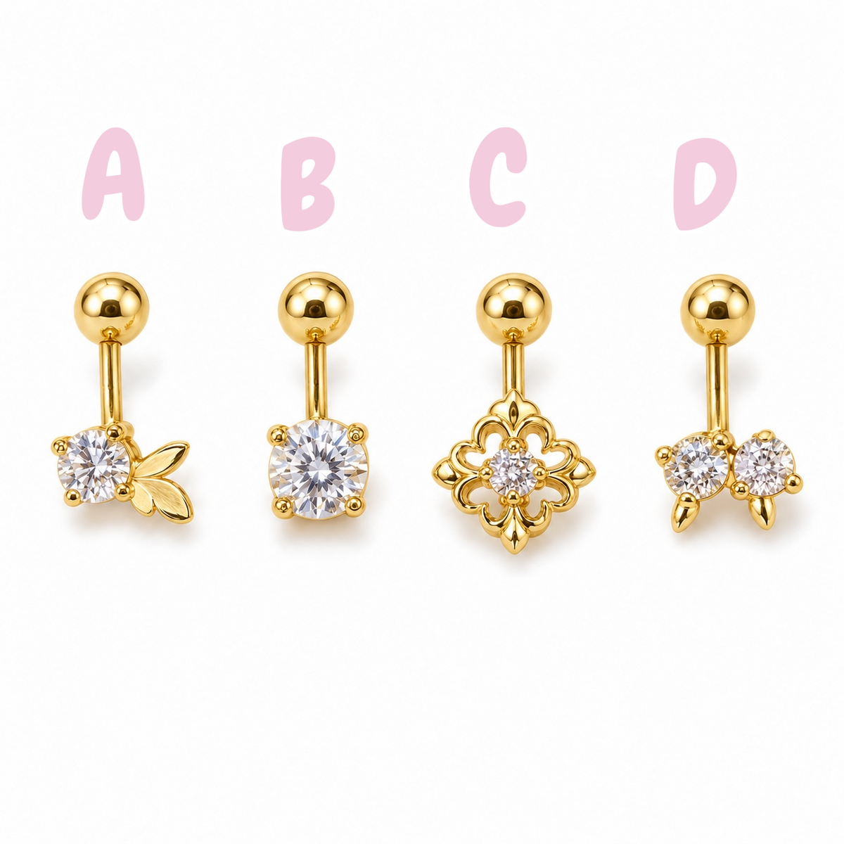 4 Different Ear Pierce Designs