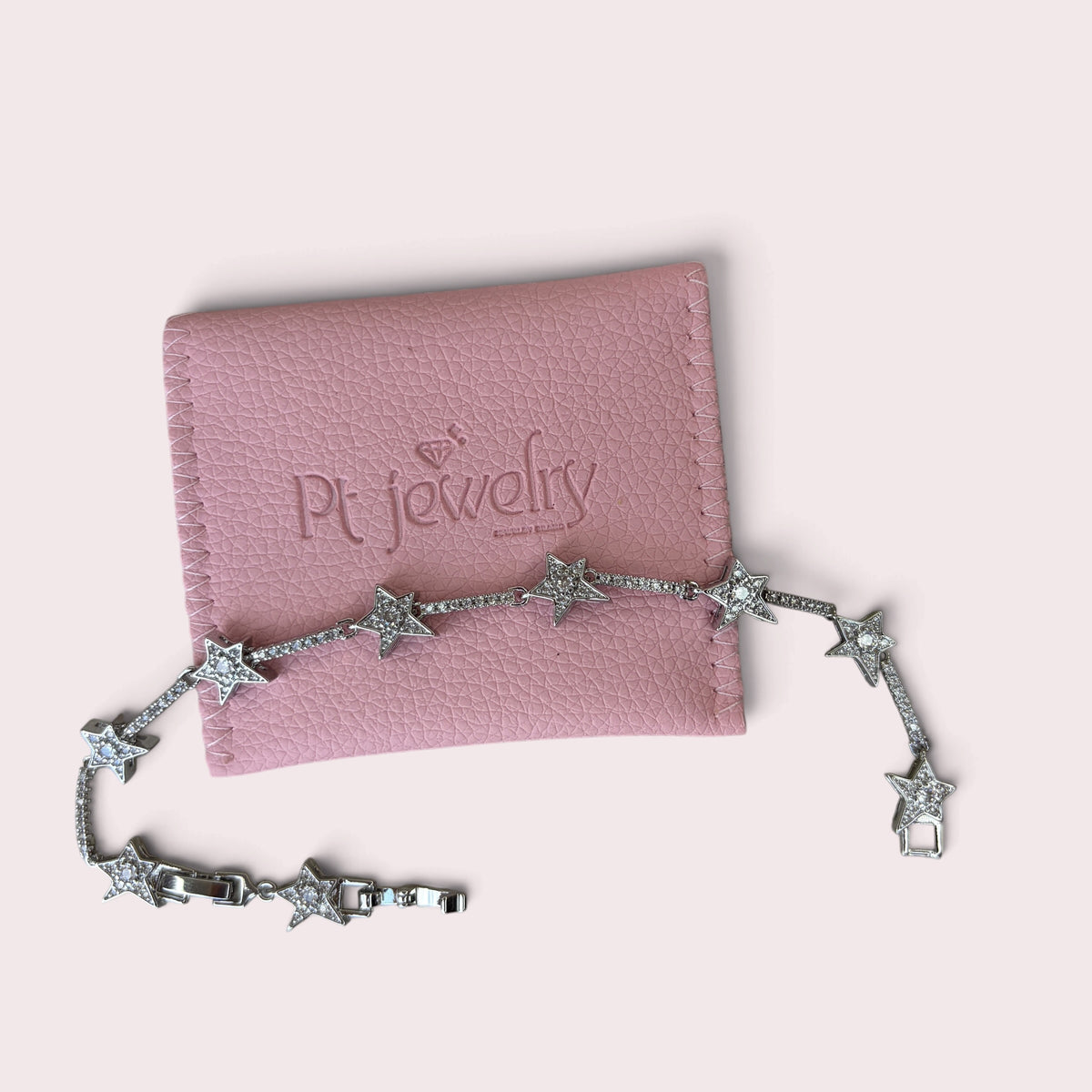 Silver stars bracelet