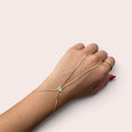 Evil eye hand chain