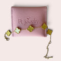 Yellow clover bracelet