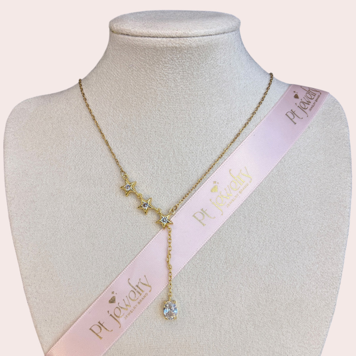 Y shape stars necklace