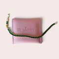 Gold base green tennis bracelet