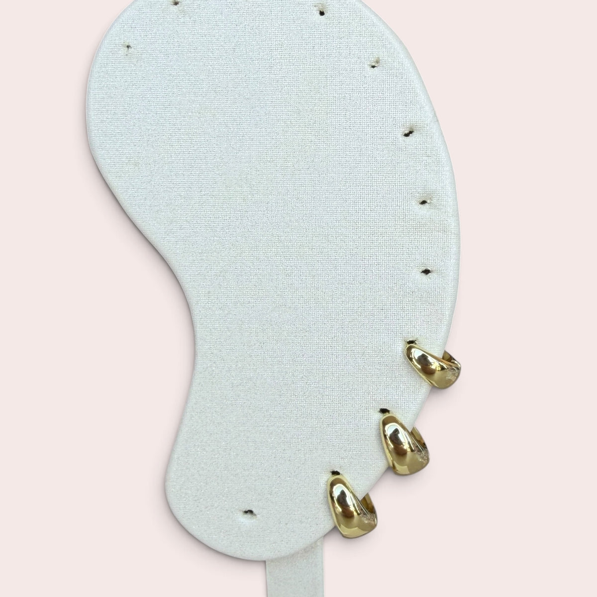3 different sizez gold hoops Earrings Set