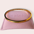 Thin c gold bangel