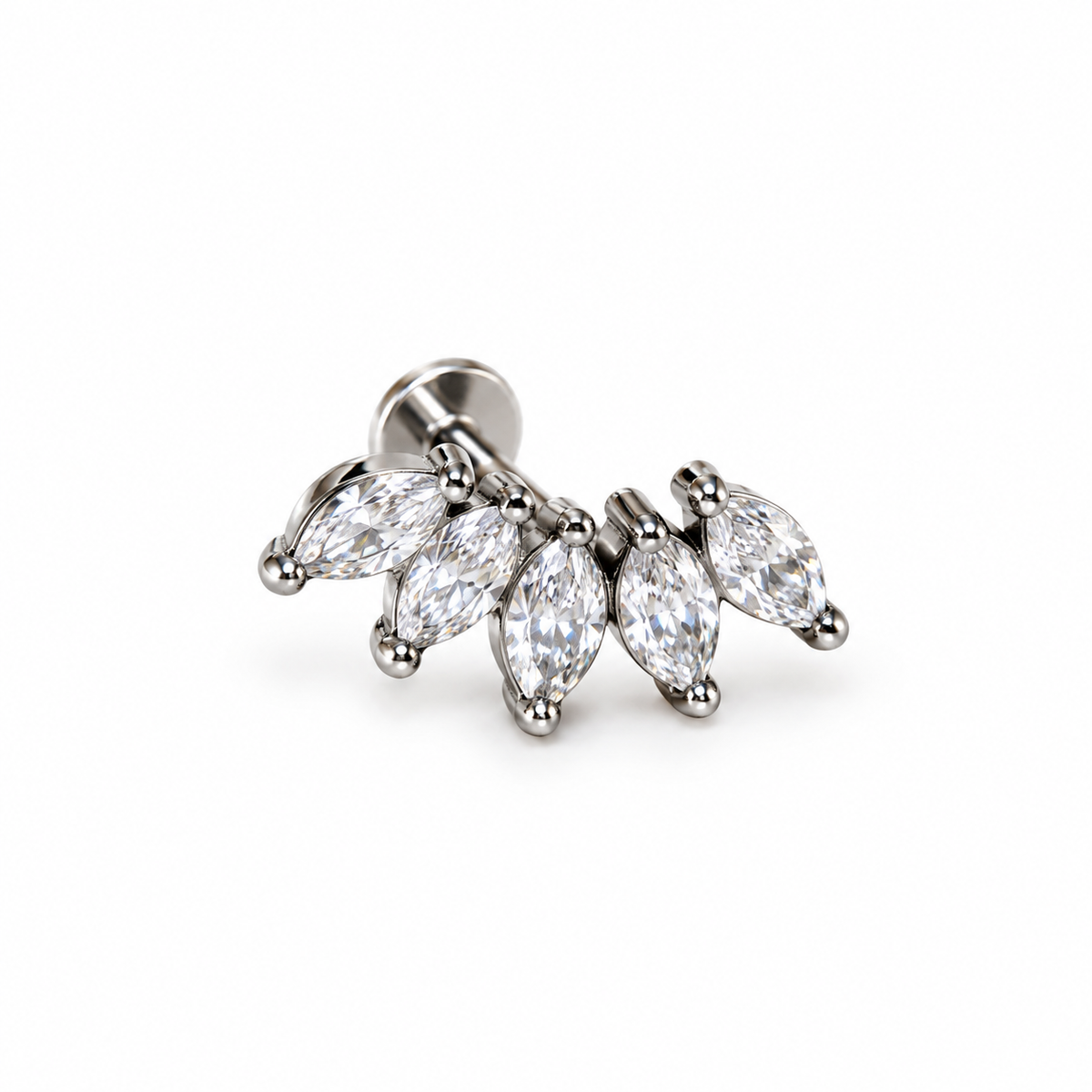 Amelia Flat Back Ear Pierce