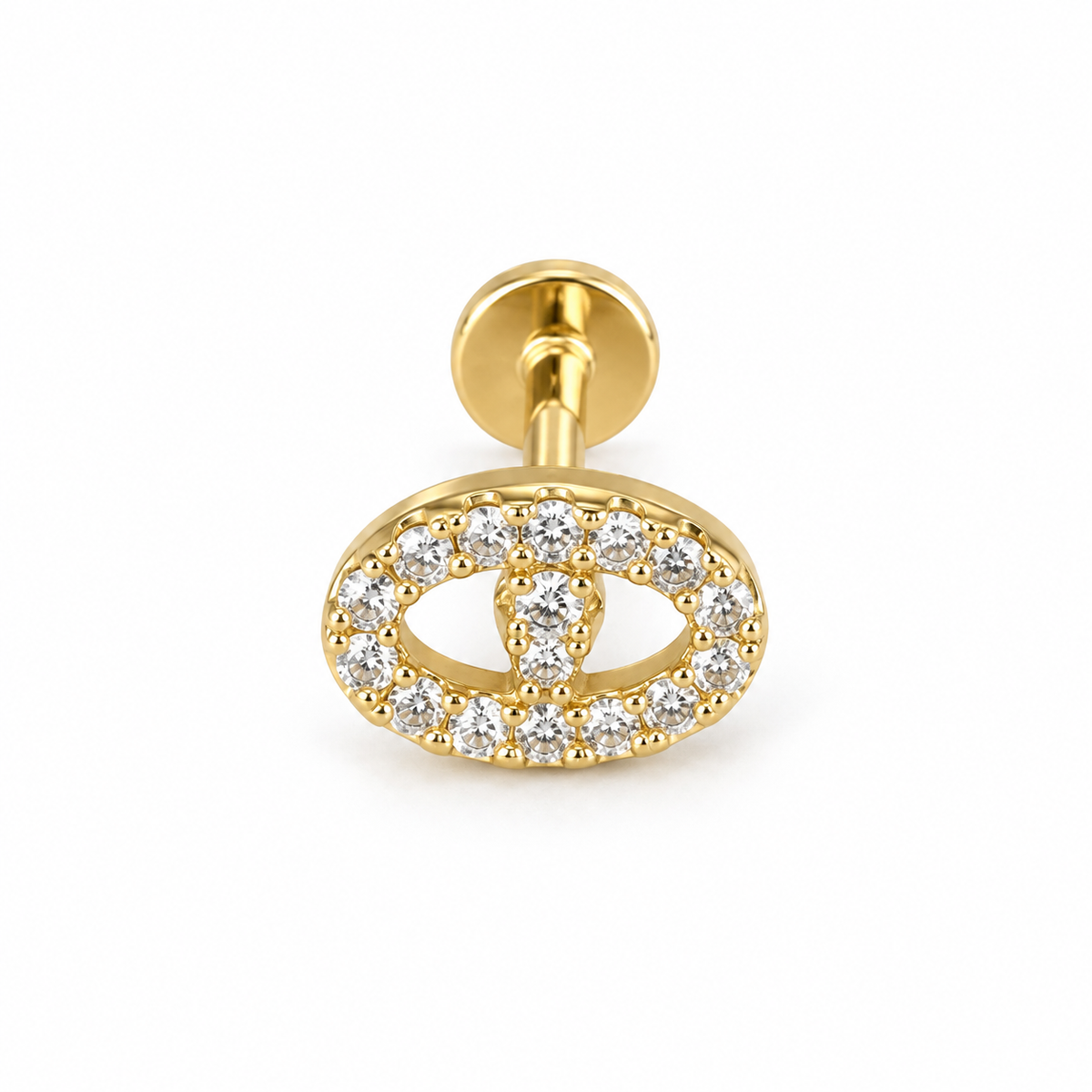 Violette Flat Back Ear Pierce