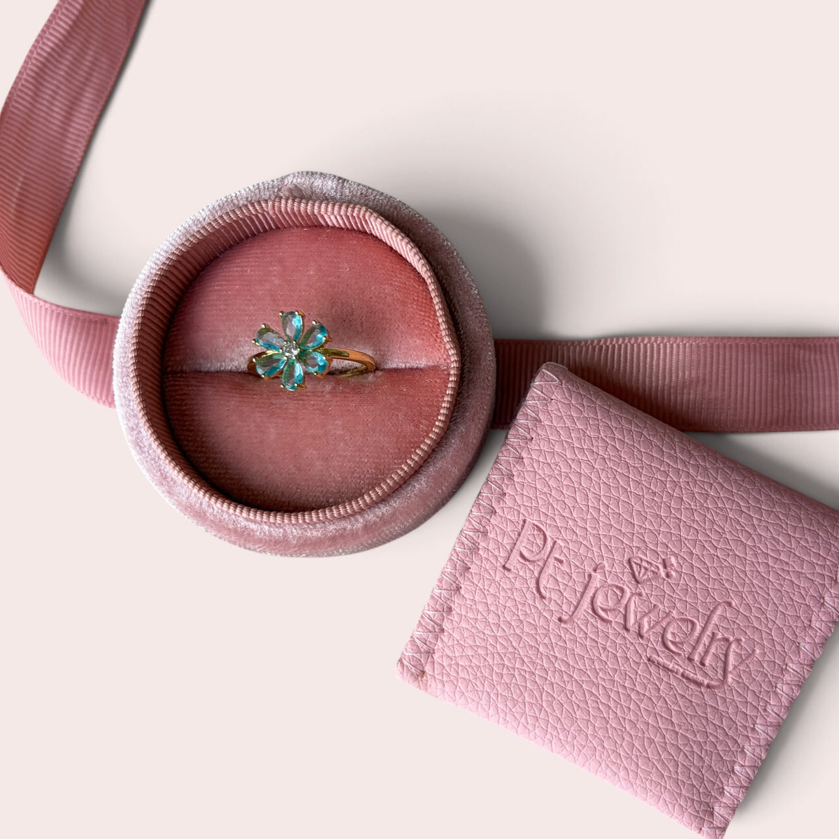 Aqua Bloom Ring
