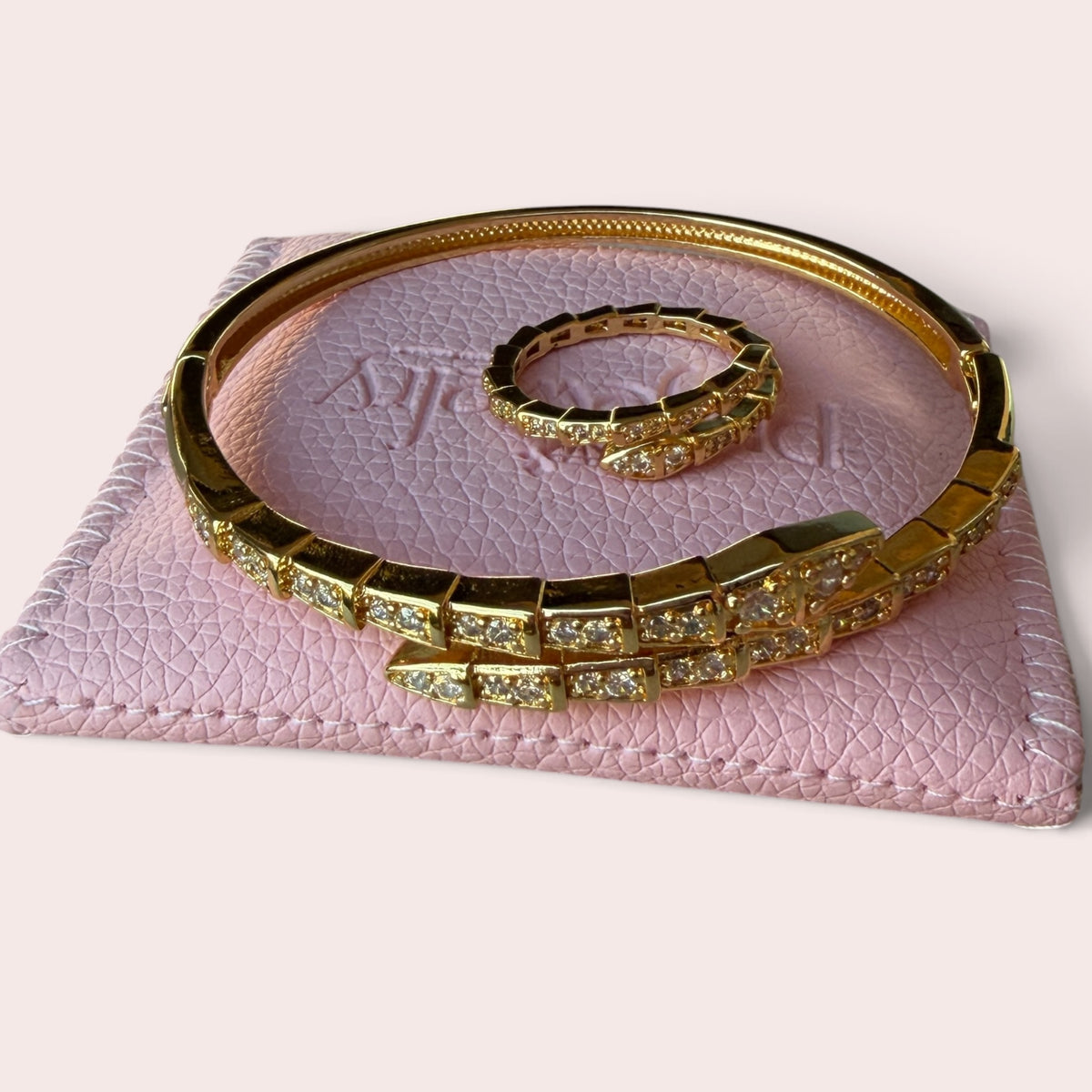 Snake set ring + bracelet