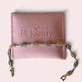 Mixed metals bracelet