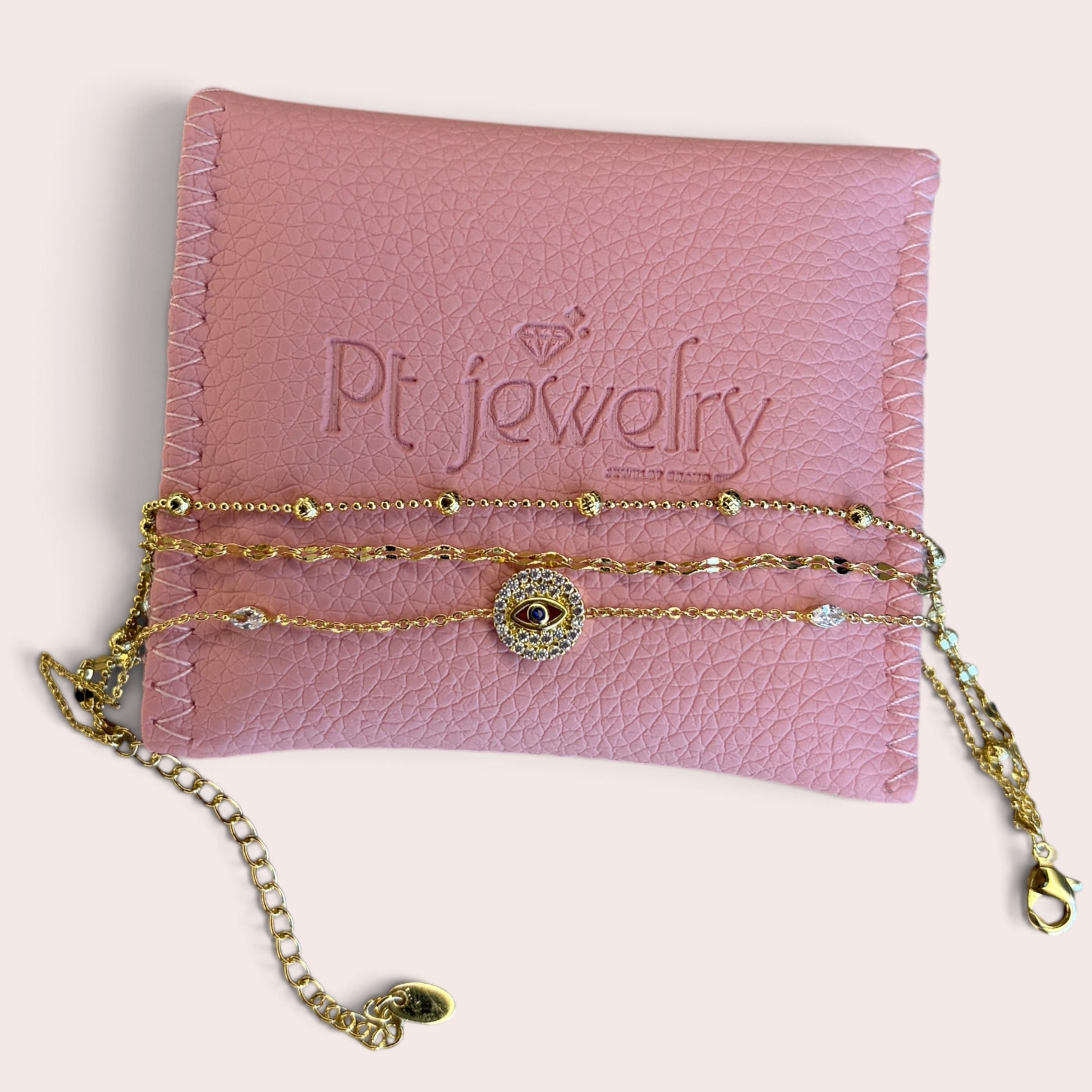 3 layer eye bracelet