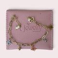 3 colors charms bracelet