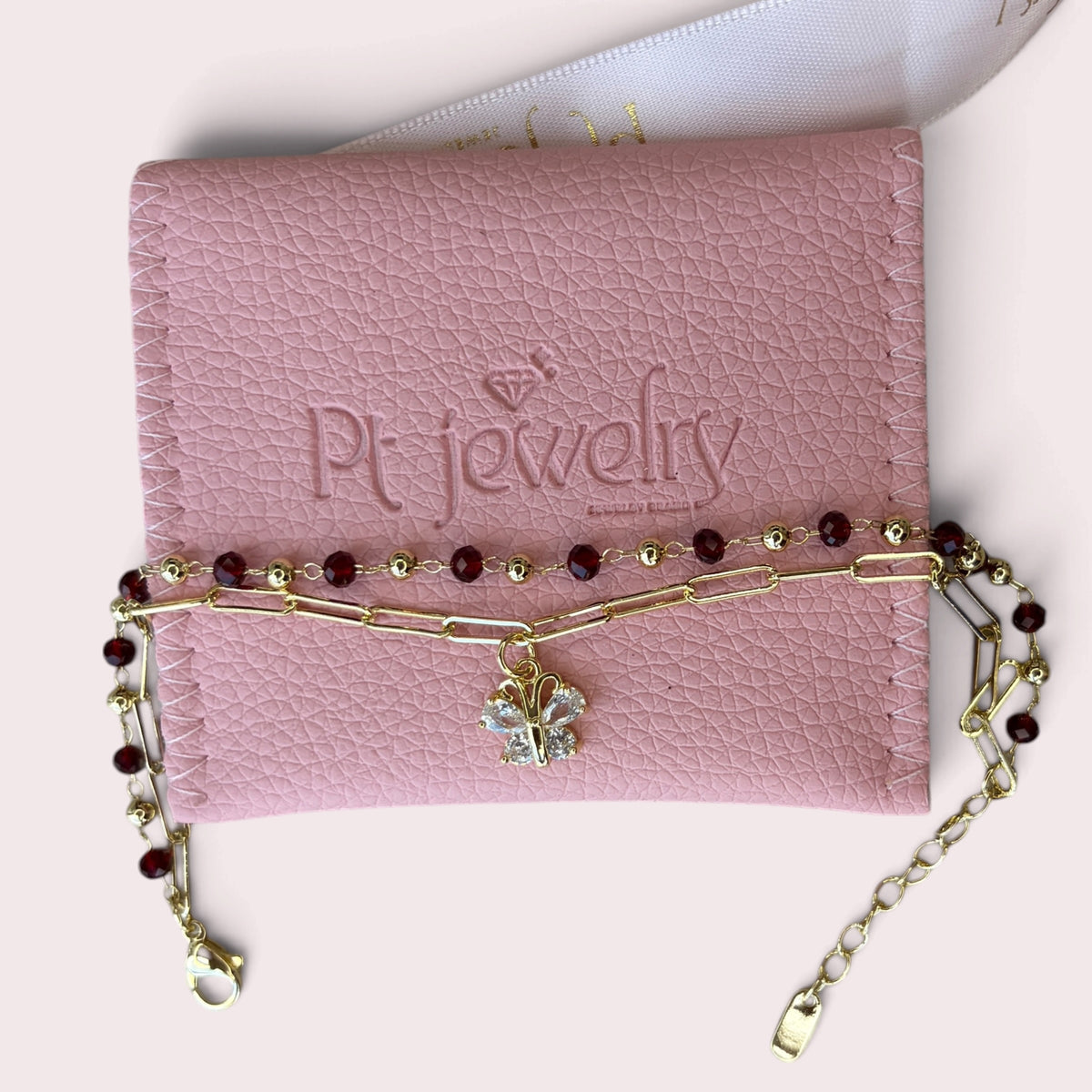 2 layers flower bracelet