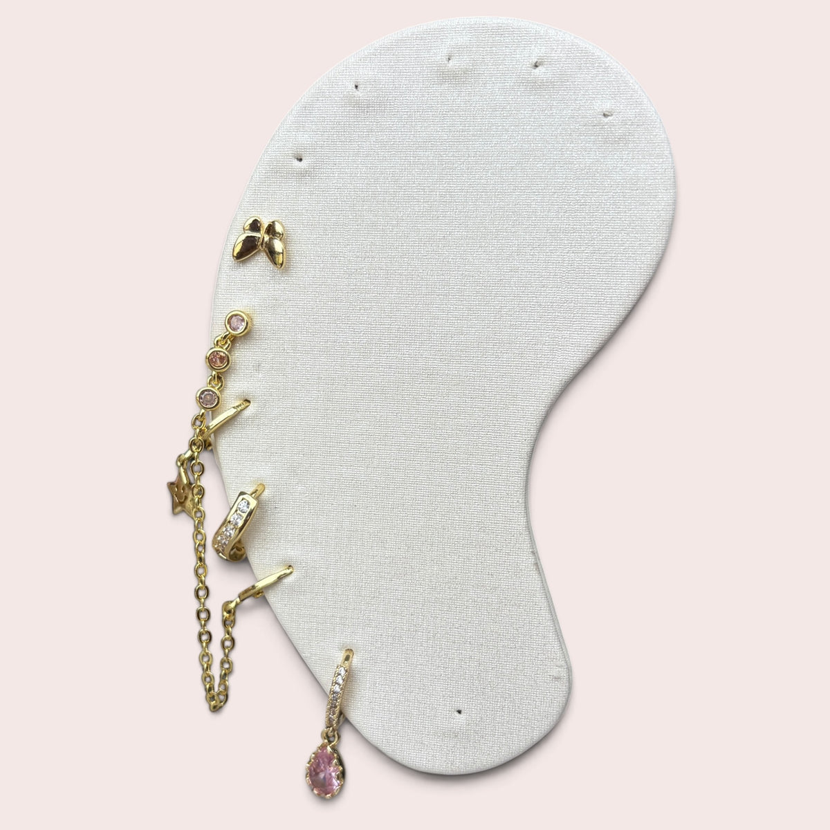 Rosé 6 Pcs Earrings Set