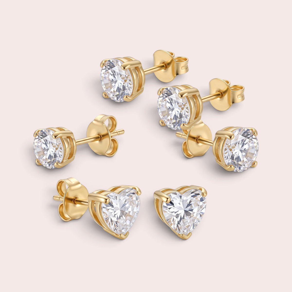 Amour 3 Pairs Earrings Set