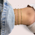 Gold chains anklets