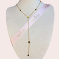 Y shape drop necklace