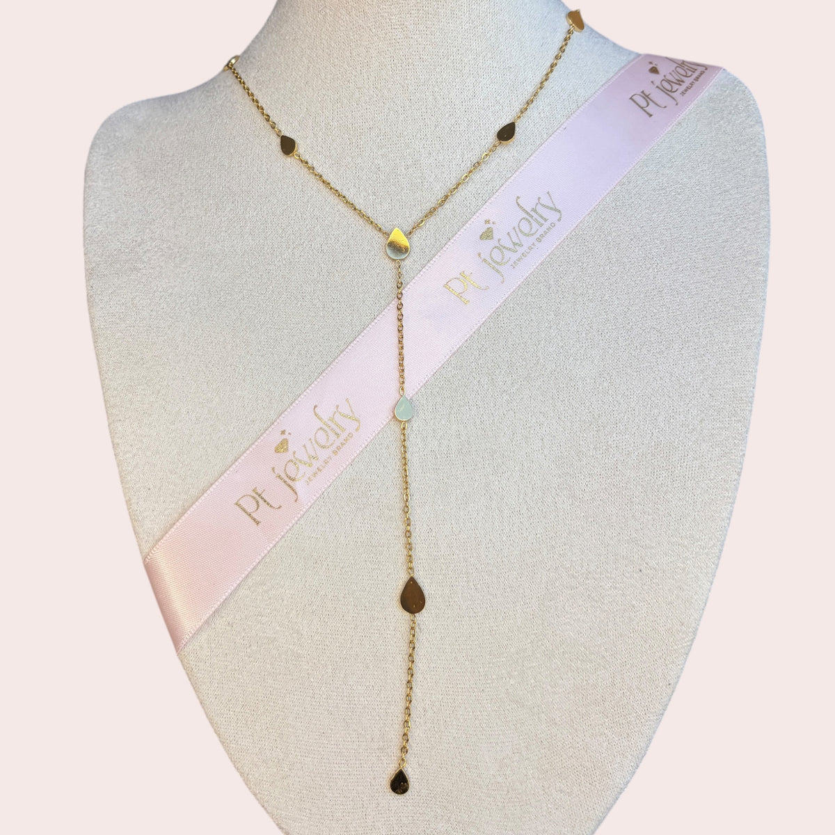 Y shape drop necklace