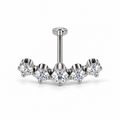 Marquise Flat Back Ear Pierce