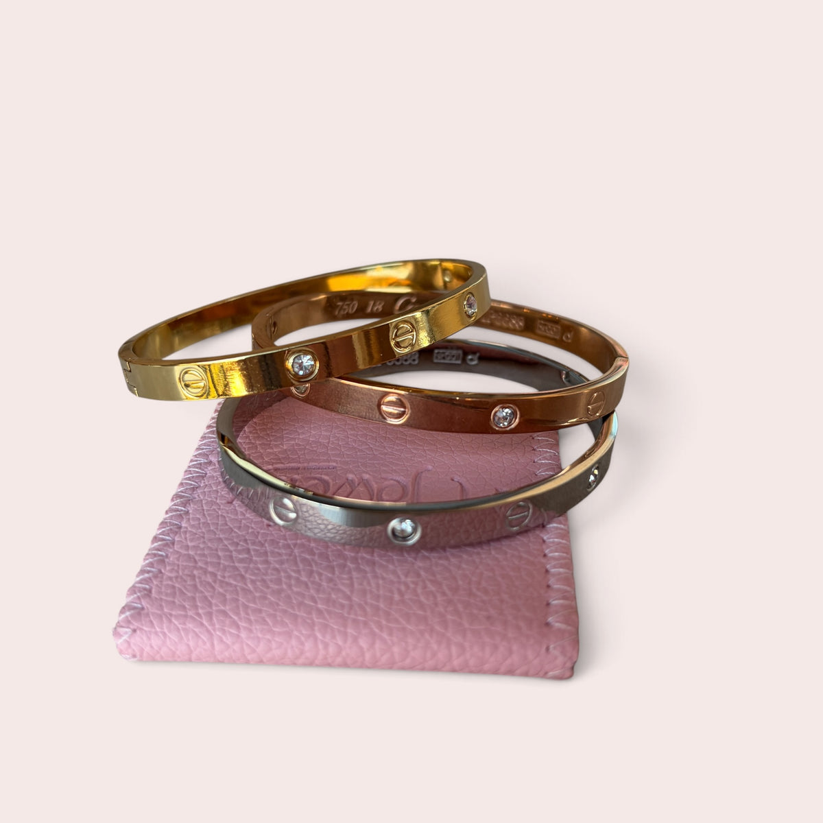 3 colors bangels set
