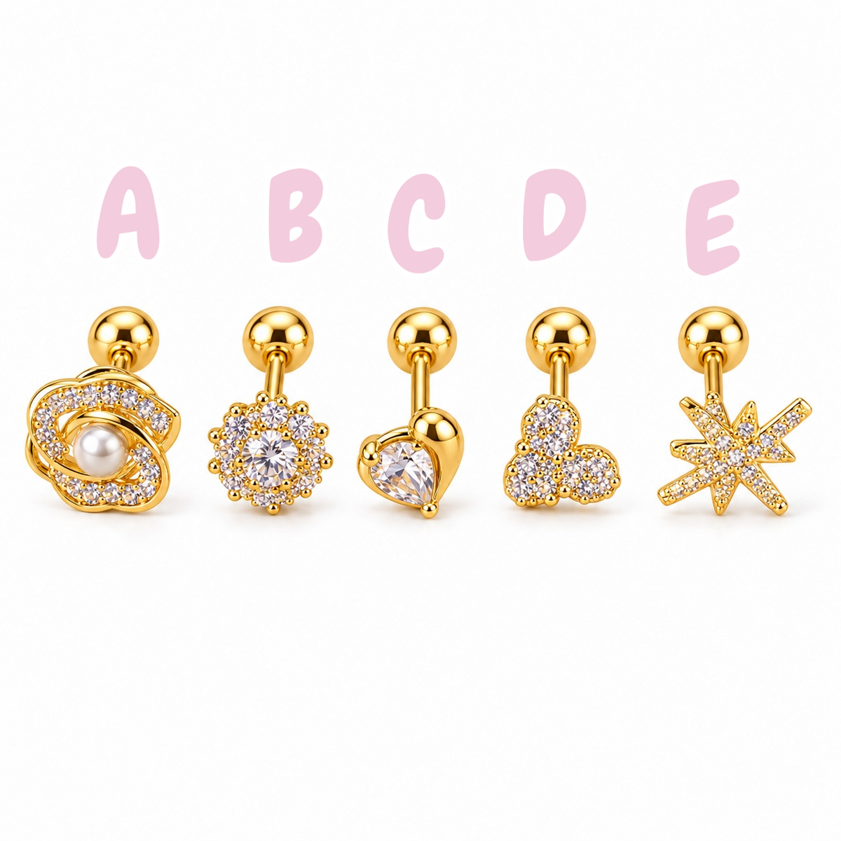 5 Different Ear Pierce Designs