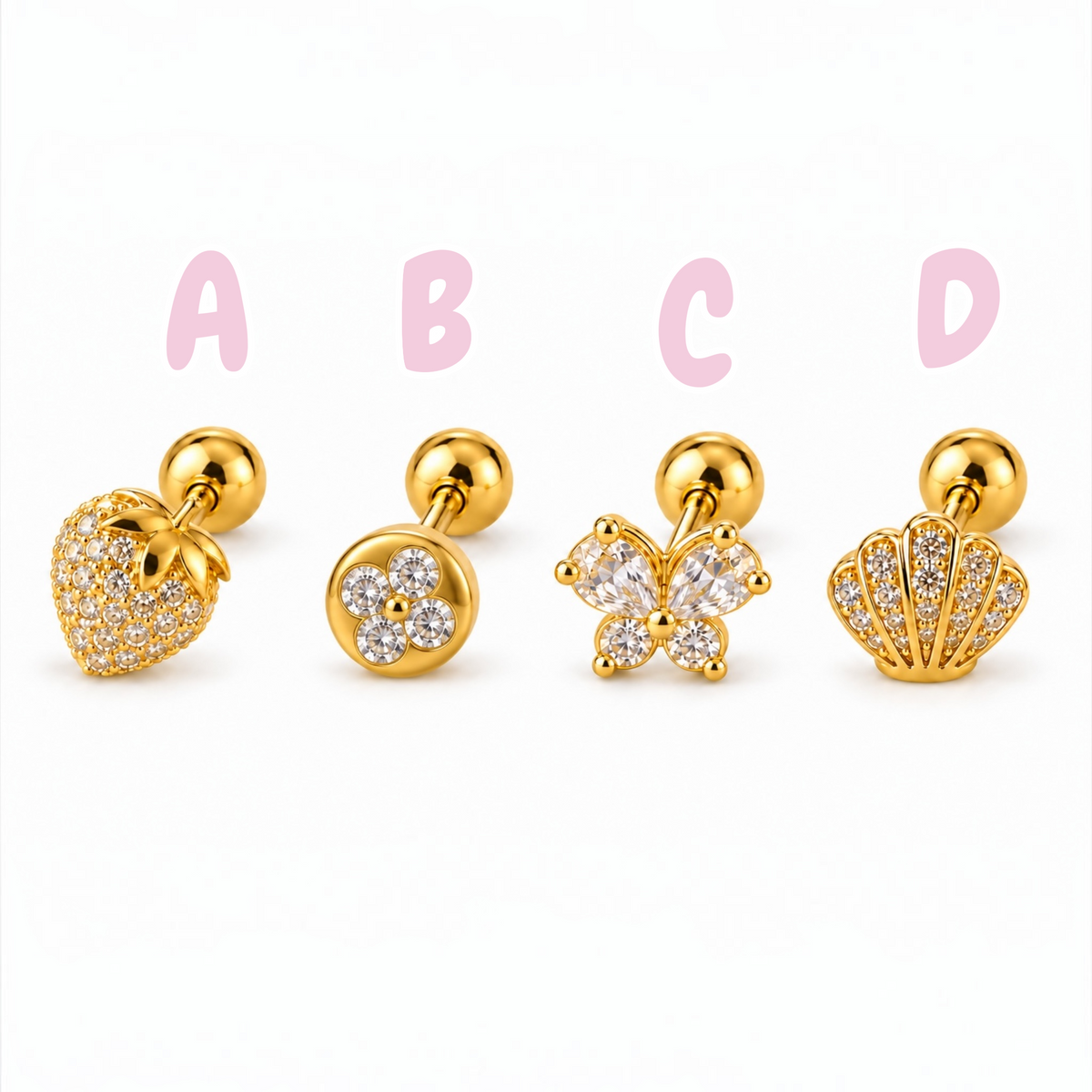 4 Different Ear Pierce Designs