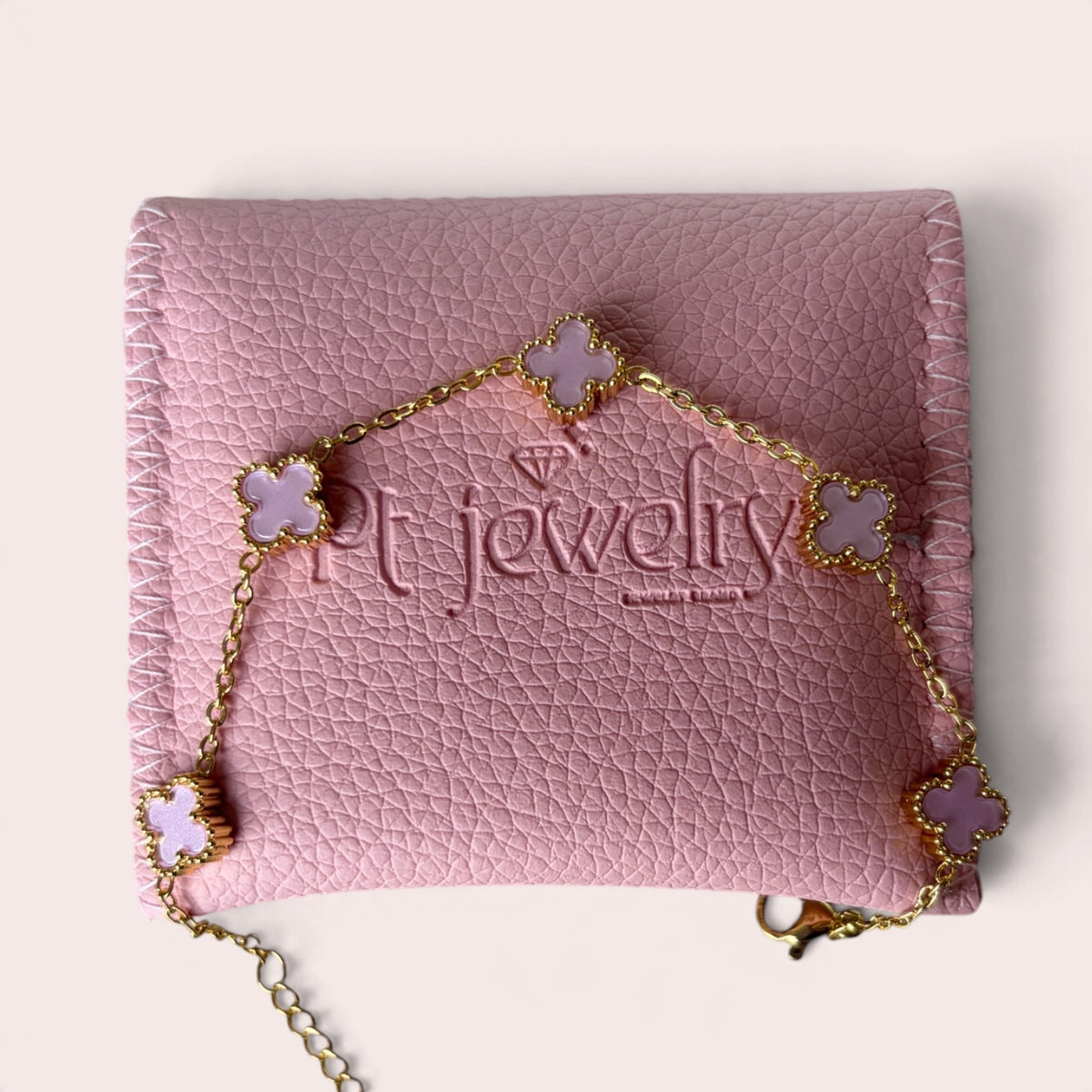Pink Clovers Bracelet