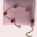 Red Clovers Bracelet