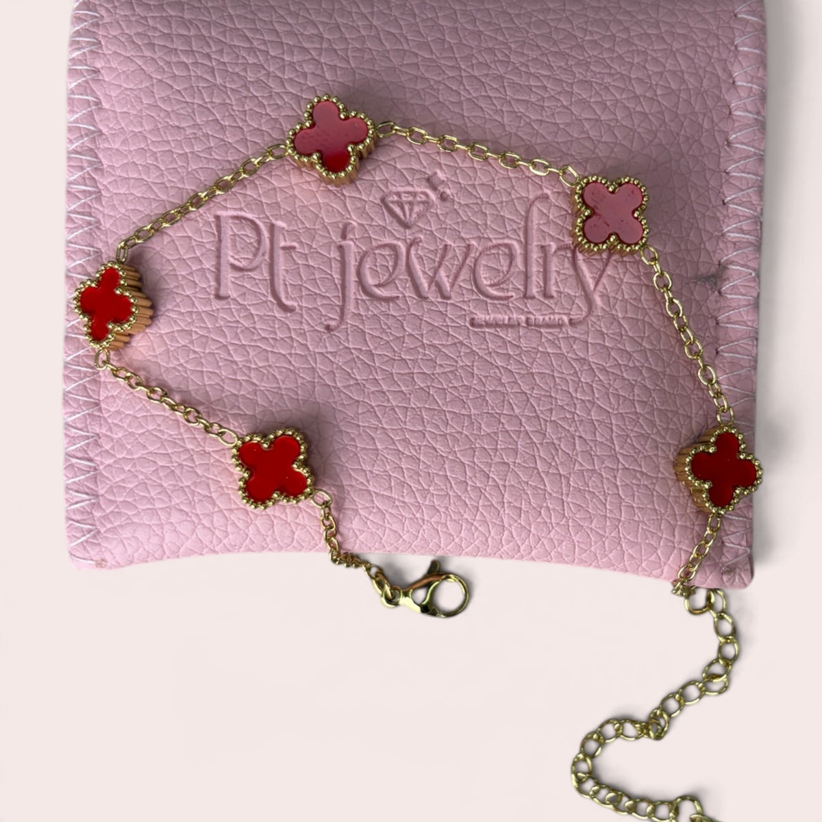 Red Clovers Bracelet