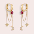 Rouge long earrings