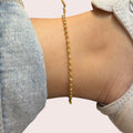 Thin chain anklet