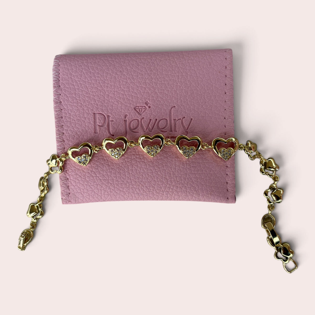 Golden Hearts Bracelet