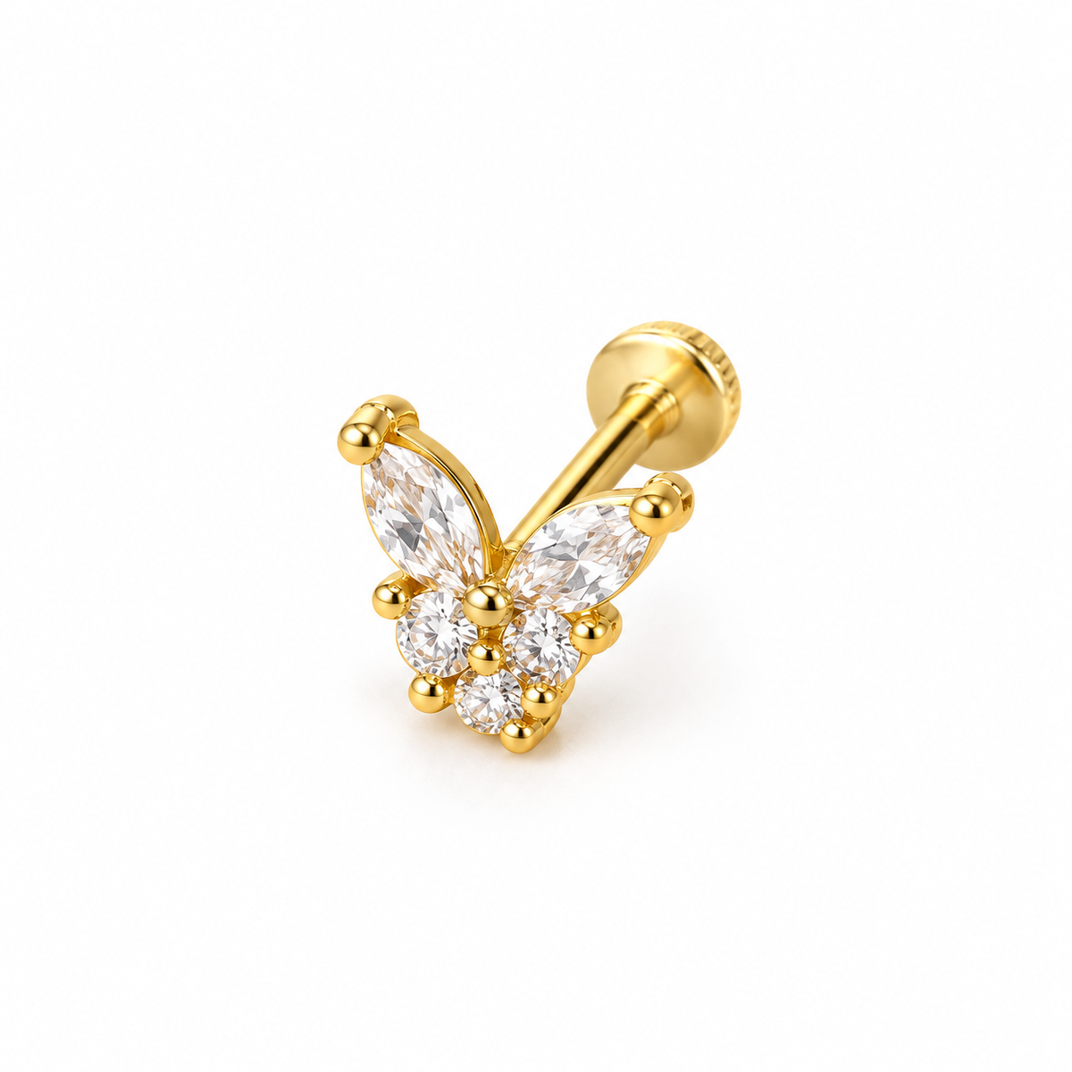 Solène Flat Back Ear Pierce
