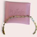 Colored tennis bracelet