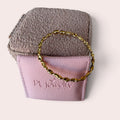 Rope gold bangel