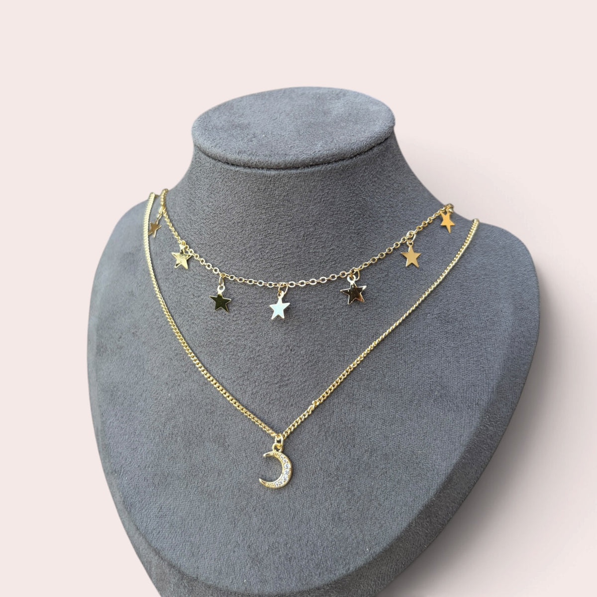 Etoiles et Lune Necklace