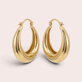 Golden big hoops