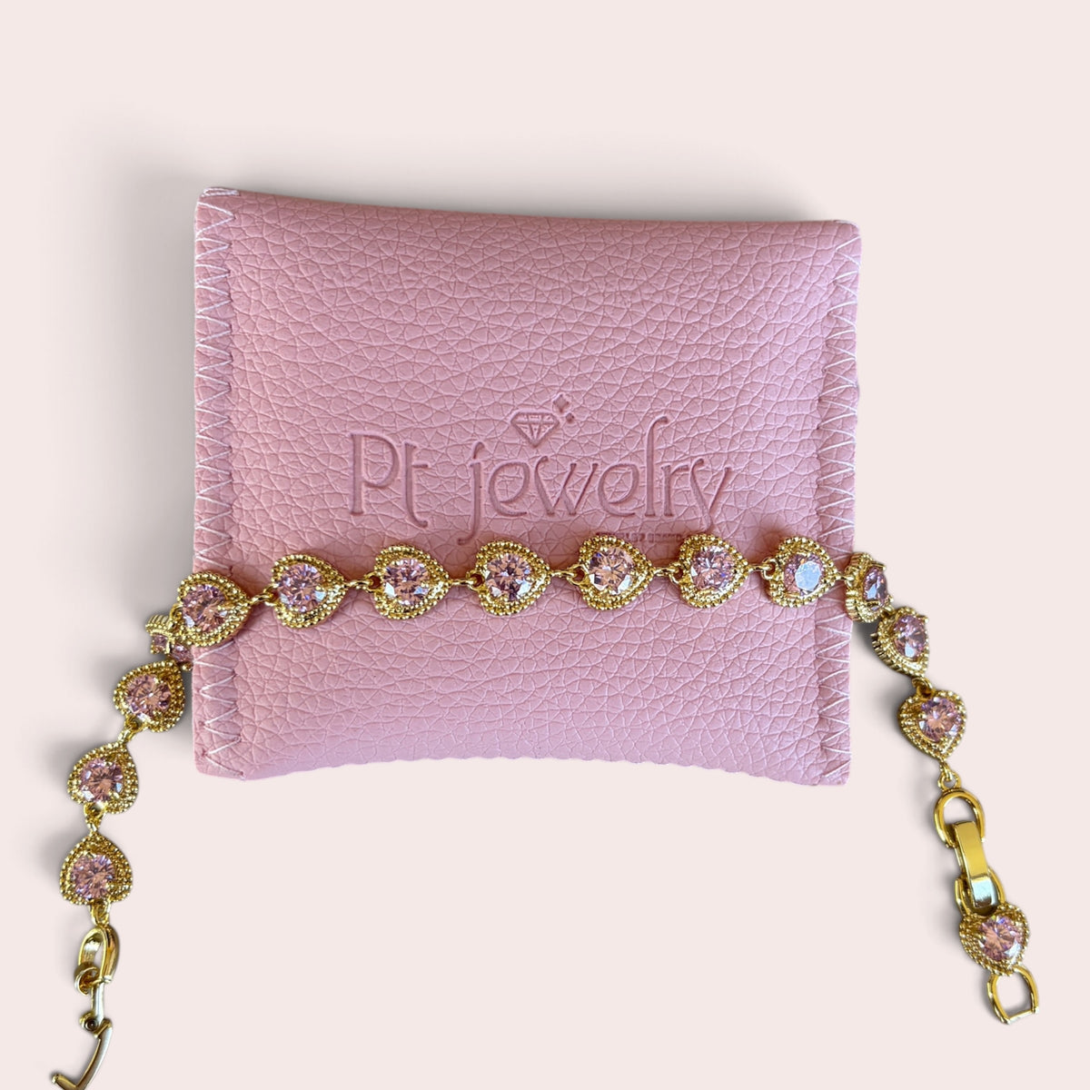 pink hearts bracelet